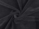 Frottee / Plüsch einfarbig - Dunkelgrau Samt, Fleece, Microplüsch