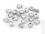 Geschliffene Steinchen zum Aufnähen Oval - 20 St./Packung Kleidungsornamente