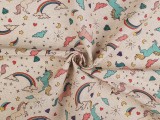 Decorative Fabric Loneta Unicorn Polyesterstoffe, Mischfaser