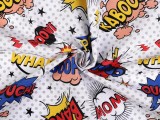 Decorative Fabric Loneta Comics Polyesterstoffe, Mischfaser