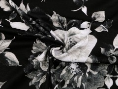 Jersey mit Viskose Rosen Polyesterstoffe, Mischfaser