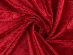 Elastischer Samt glänzend - Rot 