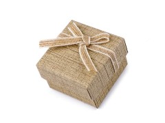 Geschenkschachtel für Schmuck 5x5 cm Boxen, Säckchen