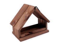 Futterhäuschen/Vogelhäuschen aus Holz Holz,Glas Dekozubehör