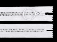 Knochen Reißverschluss Buchstaben - 16 cm 
