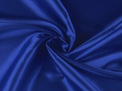 Einfarbiger Satin - Königsblau Satin, Chiffon, Organza