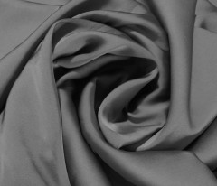 Armani Satin elastisch - Grau Satin, Chiffon, Organza