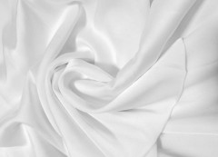 Armani Satin elastisch - Weiß 