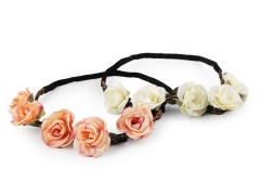 Elastisches Haarband mit Blumen Haarschmuck