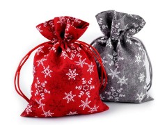 Geschenkbeutel Schneeflocken - 13x18 cm Geschenke einpacken