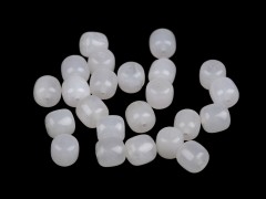  Synthetic Mineral Beads White Agate - 24 St./Packung Mineral, echte Perlen