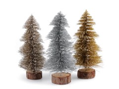            Dekoration Weihnachtsbaum mit Glitzer - 20 cm dekorationen
