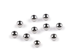                  Perlen aus Edelstahl 6 mm - 10 St. 