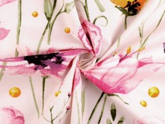                     Baumwollstoff/Leinwand Blumen 
