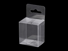 Transparente Kunststoffbox zum Aufhängen - 50 St/Packung 