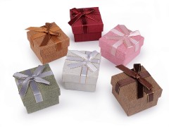 Geschenkschachtel für Schmuck 5x5 cm - 6 St./Packung Boxen, Säckchen