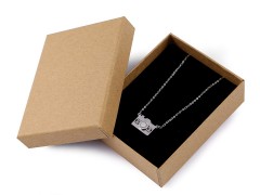 Geschenkschachtel für Schmuck natural 7x9 cm Boxen, Säckchen