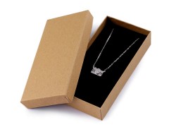 Geschenkschachtel für Schmuck natural 7x14 cm Schmuckkästchen