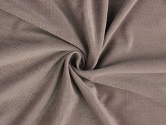 Velvet strukturiert einfarbig - Braun 