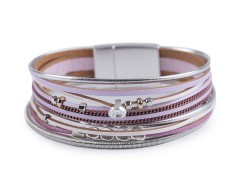 Armband mit Perlen - Lila Armbänder, Ringe