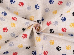 Decorative Fabric Loneta Paws Polyesterstoffe, Mischfaser