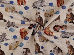 Decorative Fabric Loneta - Katze Polyesterstoffe, Mischfaser