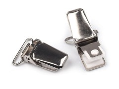 Hosenträger-Clips 24 mm - 2 St. Kurzwaren aus Metall