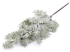 Weihnachtszweig mit Reif bedeckt - 49 cm kranze