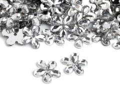Blumen-Perlen Kunststoff zum Annähen - 100 St./Packung Perlen,Einfädelmaterial